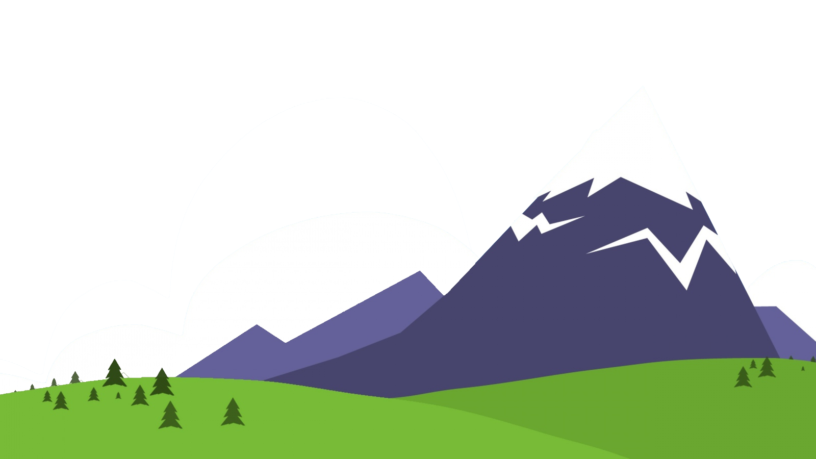 Cartoon Mountains Png Photo (white, indigo, olive, gray)