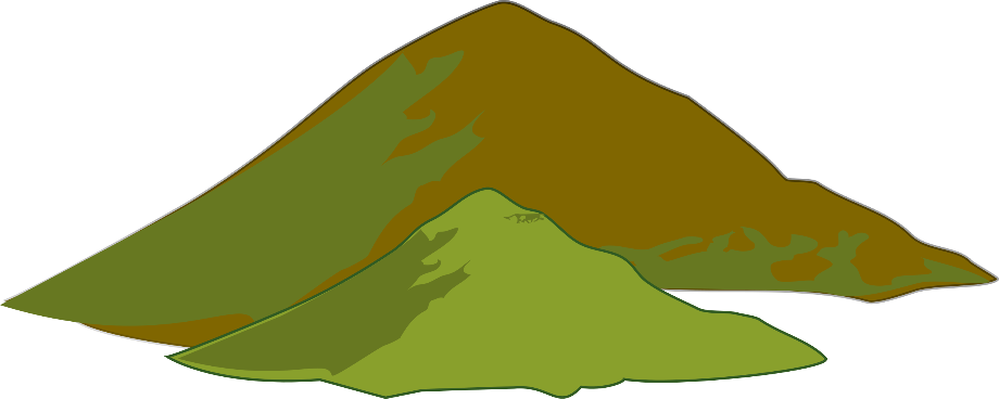 Cartoon Mountains Png Picture (black, olive)