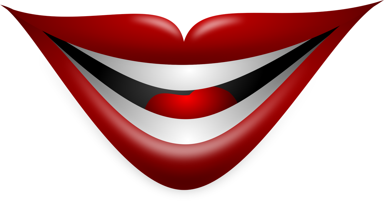 Cartoon Mouth Png Photo (black, maroon)