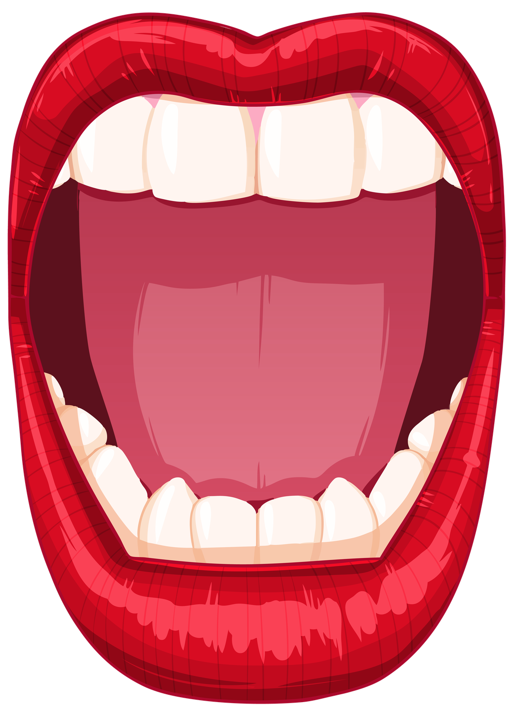 Cartoon Mouth Png (chocolate, maroon, salmon, black, white)