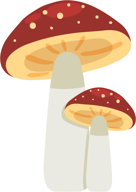 Cartoon Mushroom Png Photo (maroon, silver, black, beige, pink)