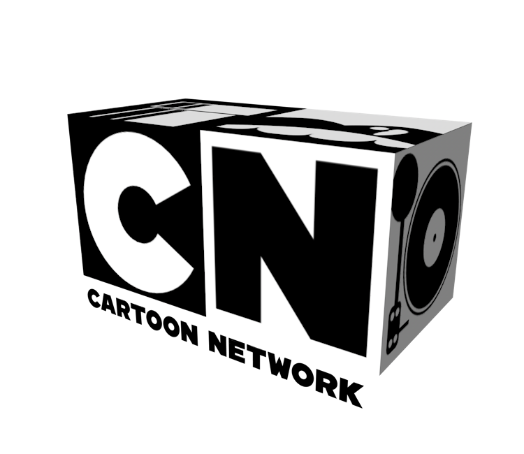 Cartoon Network Png Photo (black, white, gray)