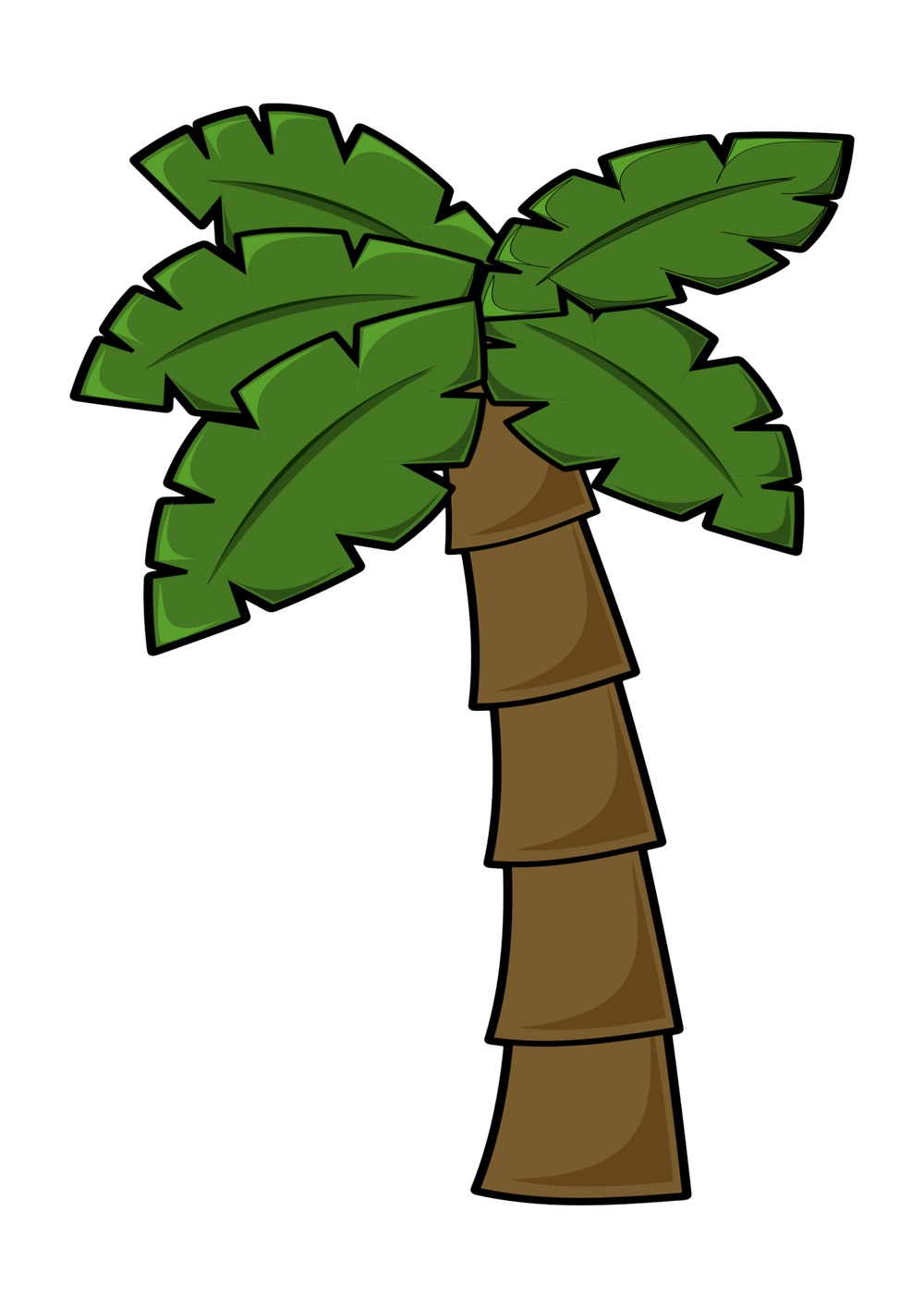 Cartoon Palm Tree Png Photos (black, olive)