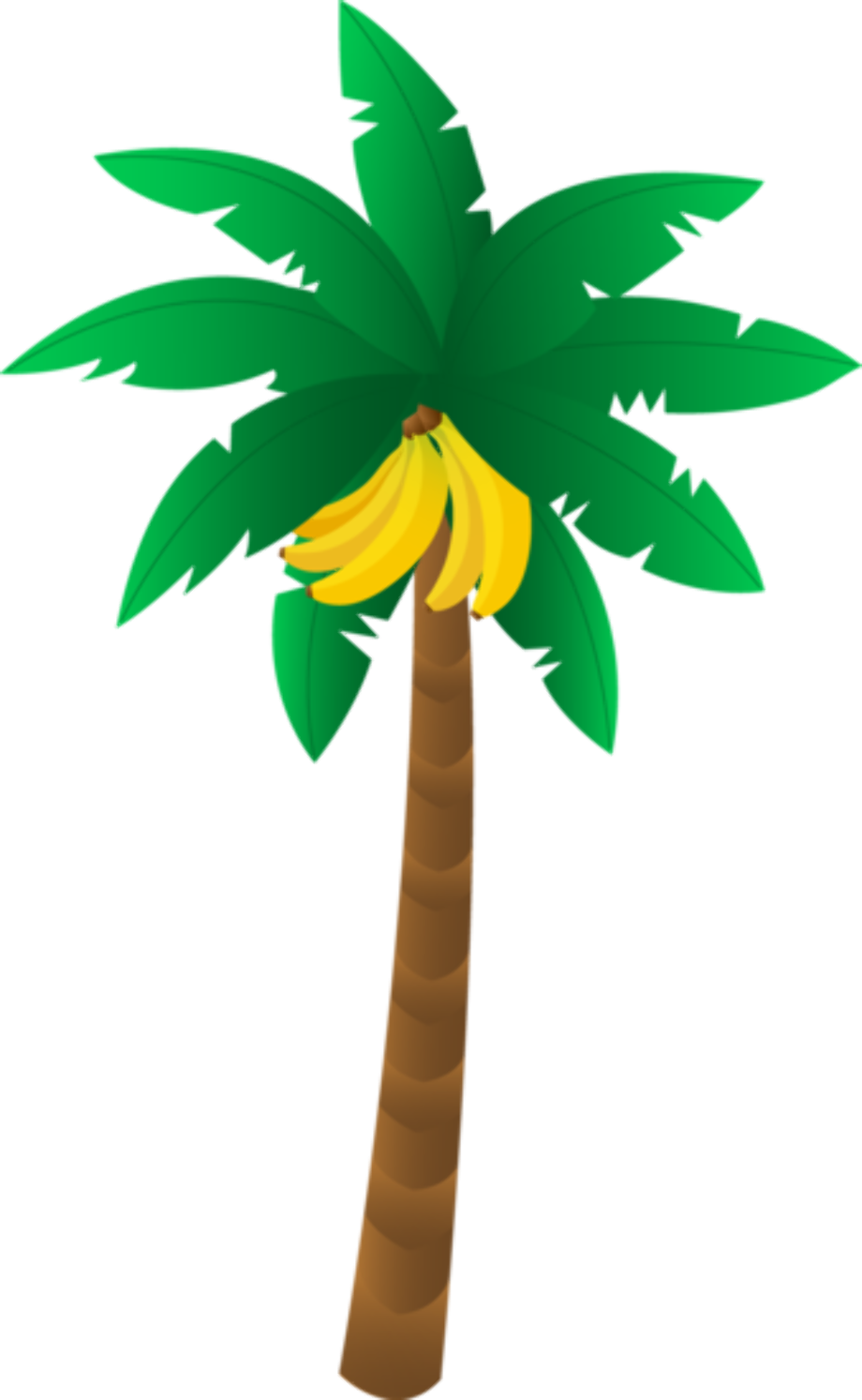 Cartoon Palm Tree Png Picture (black, teal, green)