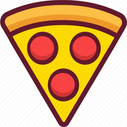 Cartoon Pizza Png Isolated Hd (black, chocolate, maroon, gold)