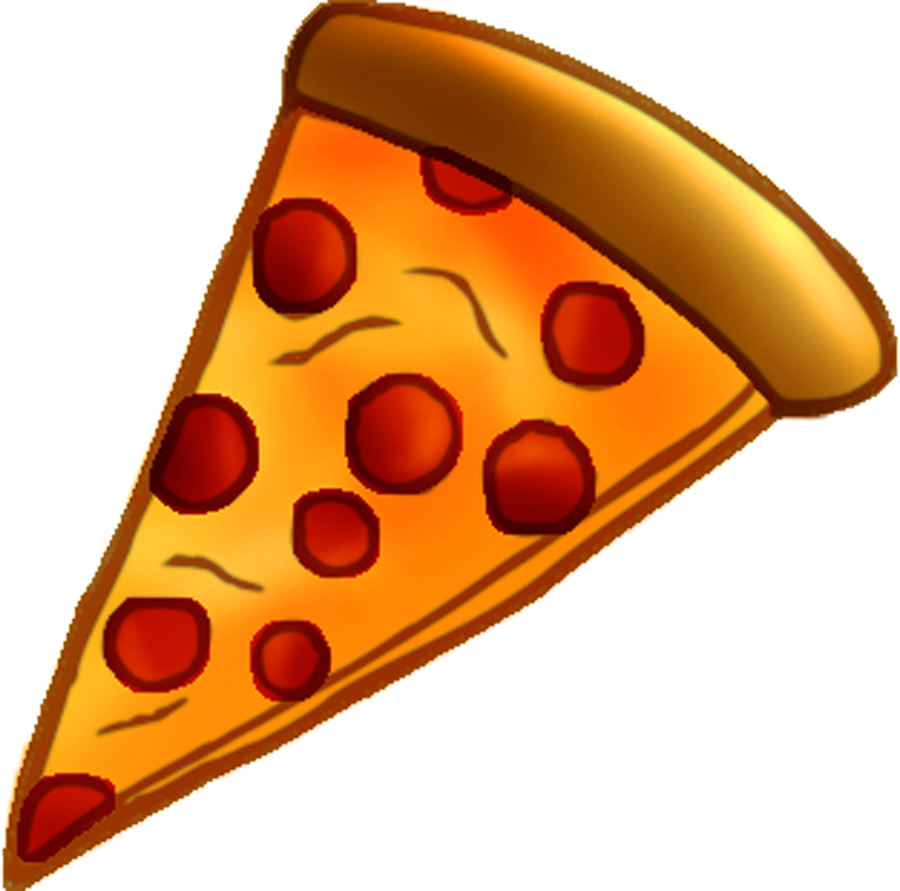 Cartoon Pizza Png Photo (black, orange, maroon)