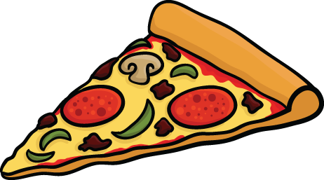 Cartoon Pizza Png Pic (chocolate, orange, salmon, white, gold)