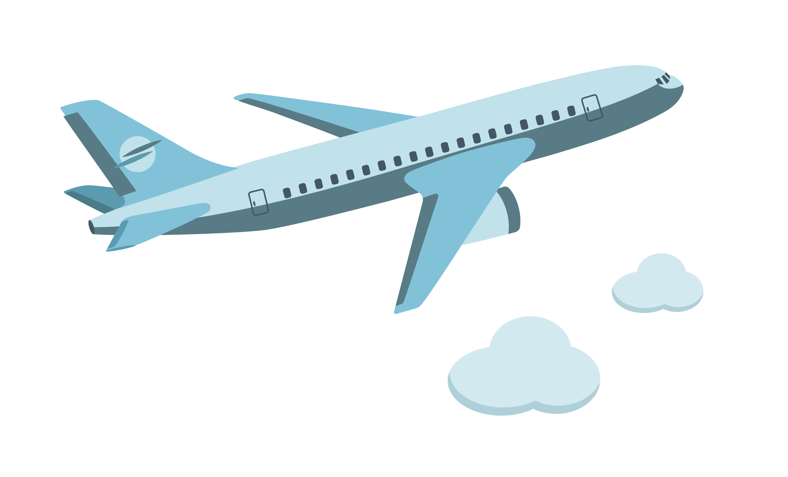 Cartoon Plane Png Free Download (white, gray, silver, lavender)