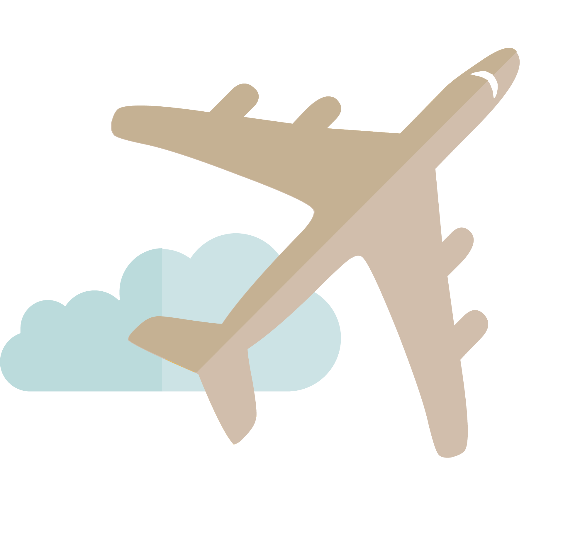 Cartoon Plane Png Isolated Pic (white, lavender, silver, mint)