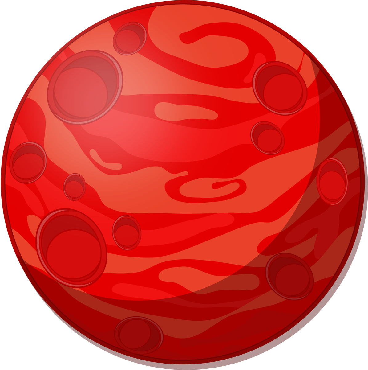 Cartoon Planet Png Pic (black, red, maroon, chocolate)