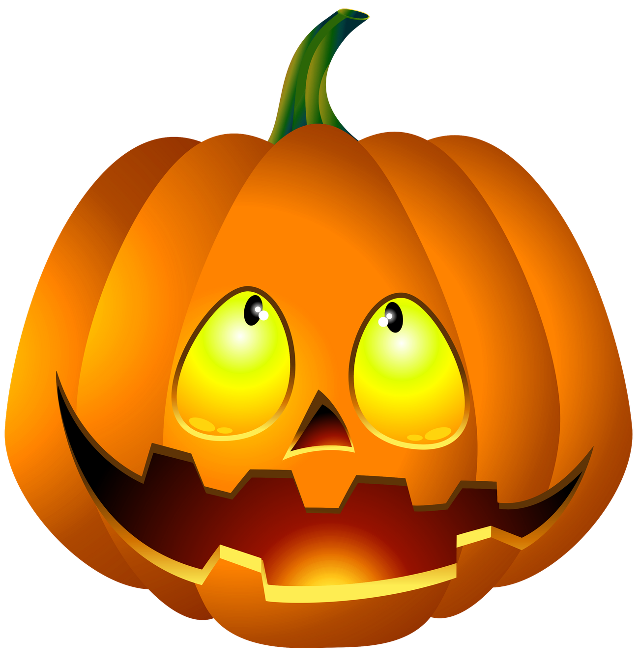 Cartoon Pumpkin Png Pic (black, orange, chocolate)