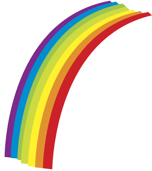 Cartoon Rainbow Png Hd Isolated (red, yellow, black, white, gold)