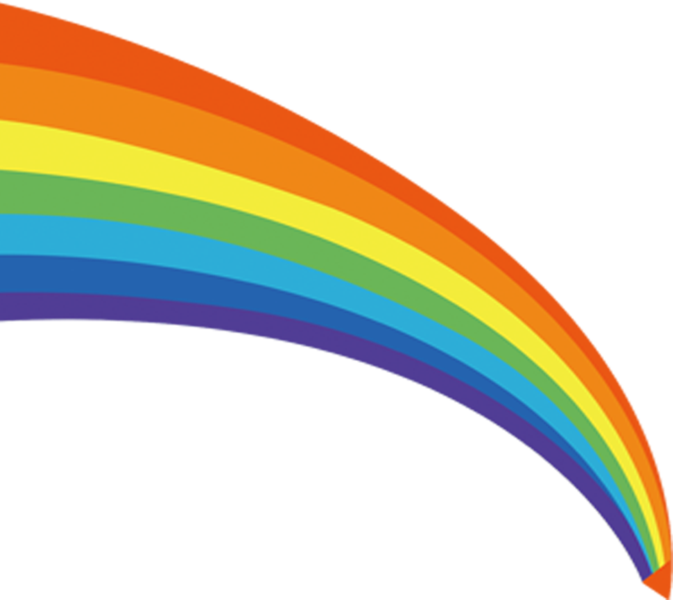 Cartoon Rainbow Png Transparent (chocolate, orange, yellow, white, gray)