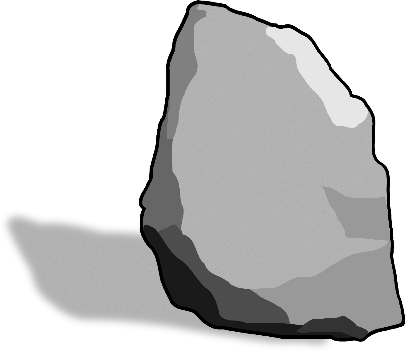 Cartoon Rock Png Hd Isolated (black, gray, silver, lavender)