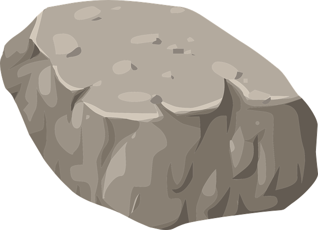 Cartoon Rock Png Isolated Pic (black, gray, silver)