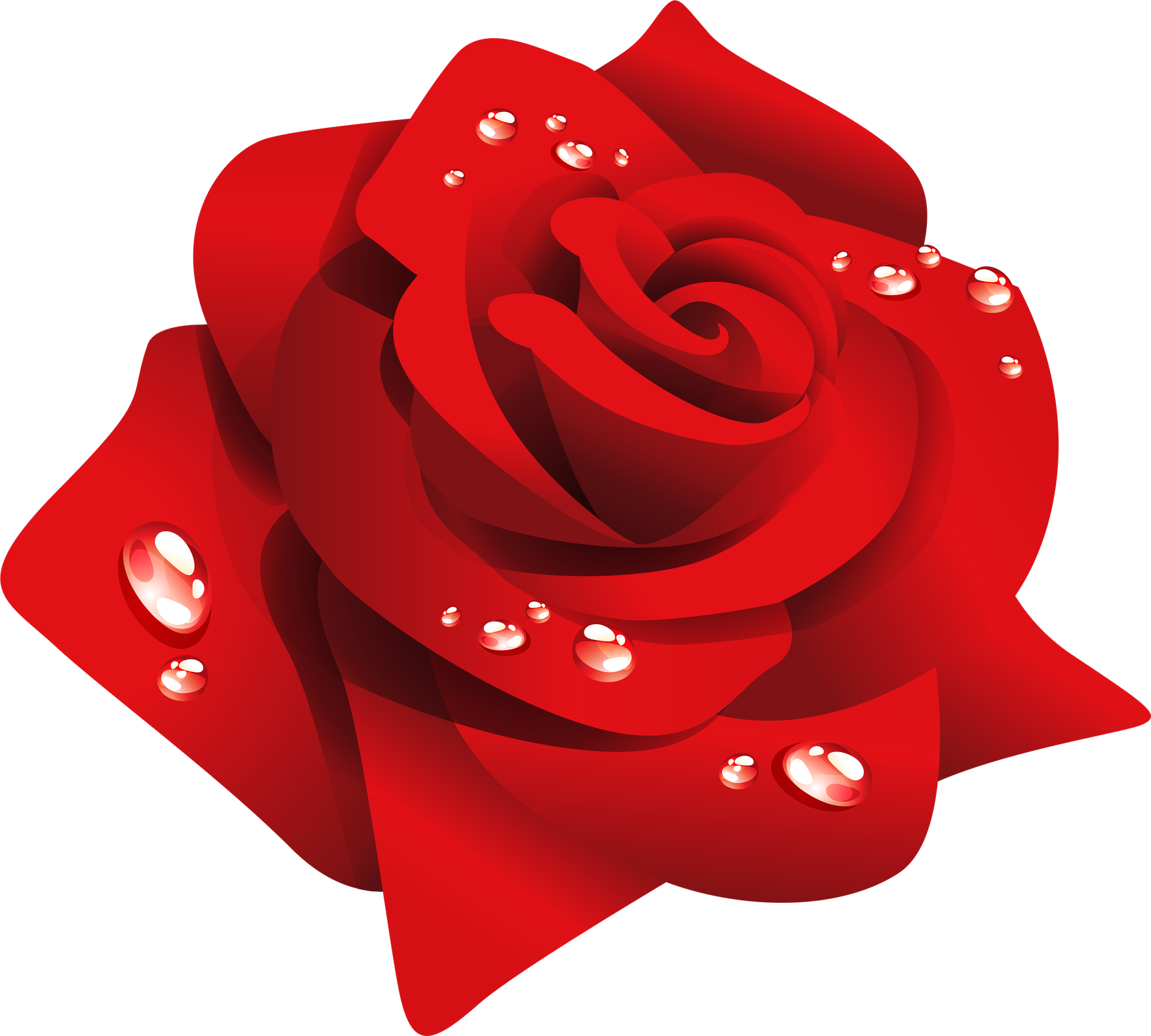 Cartoon Roses Png Picture (black, red)