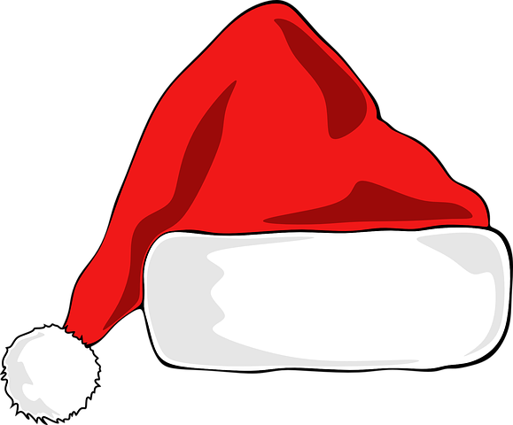 Cartoon Santa Hat Png File (maroon, red, black, white, lavender)