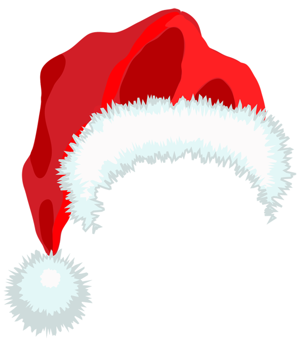 Cartoon Santa Hat Png Free Download (maroon, silver, red, white, lavender)