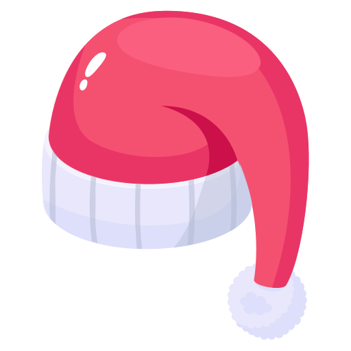 Cartoon Santa Hat Png Free Image (black, salmon, lavender)