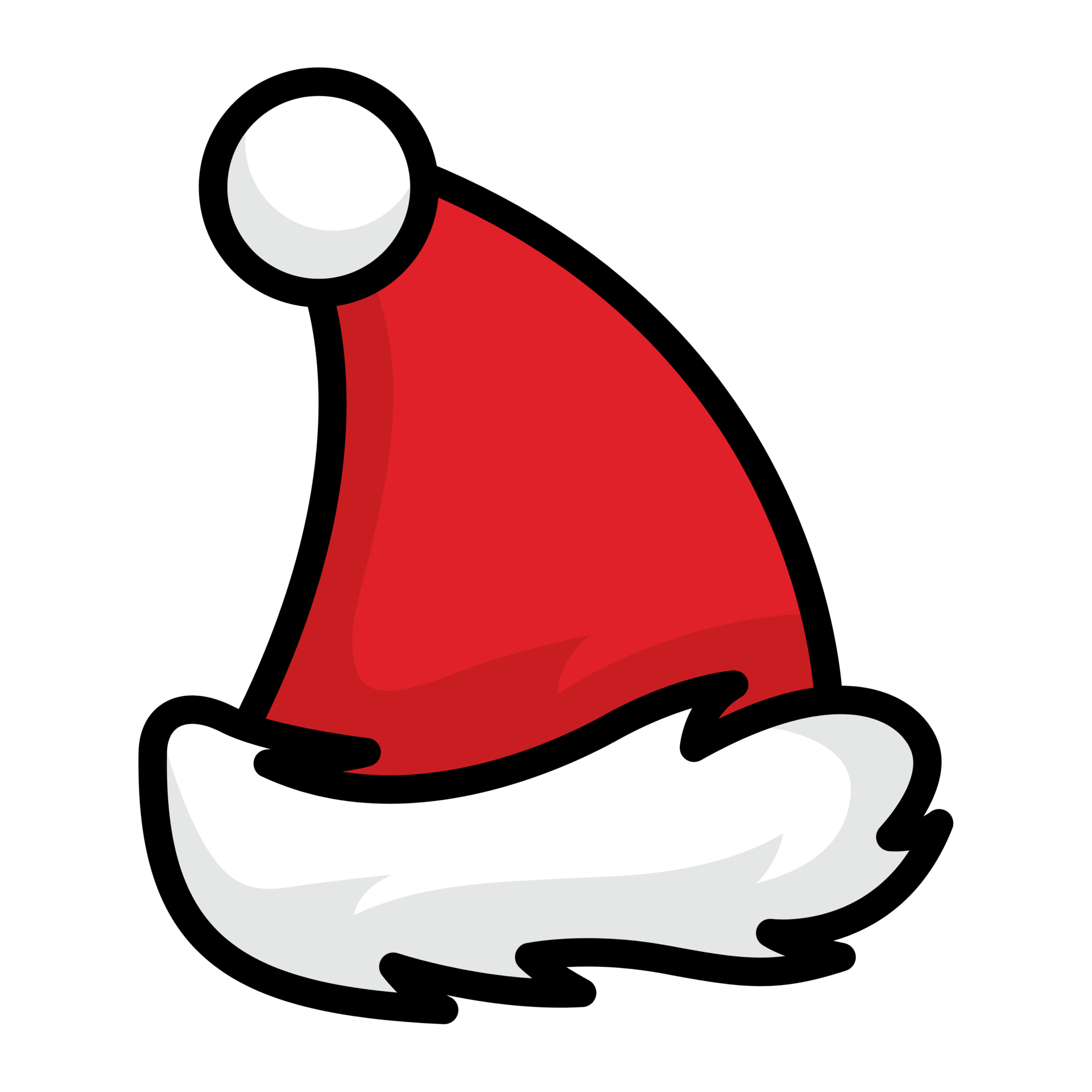 Cartoon Santa Hat Png Image Hd (black, lavender, red, white)