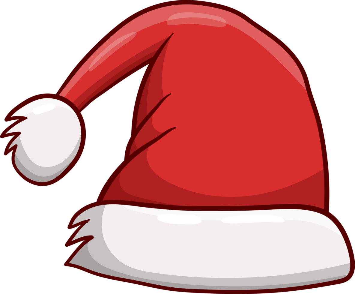 Cartoon Santa Hat Png Images Hd (chocolate, maroon, white, black, beige)