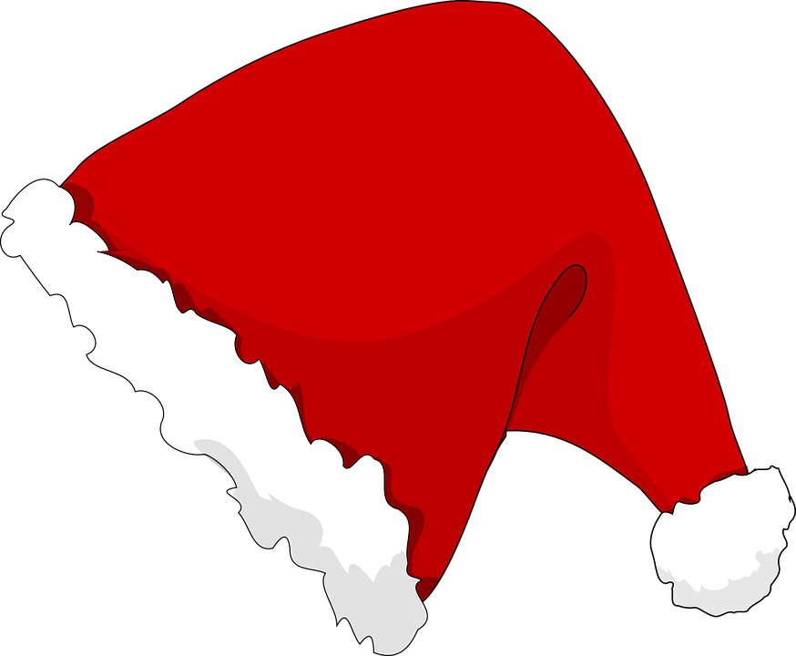 Cartoon Santa Hat Png Isolated File (maroon, red, black, white, lavender)