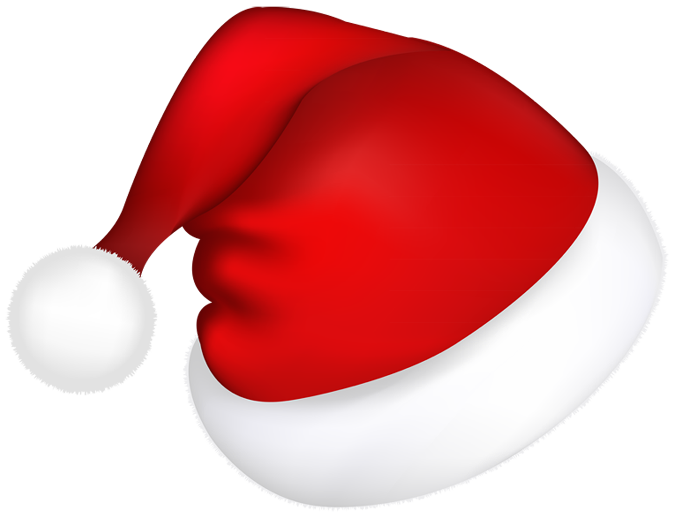 Cartoon Santa Hat Png Isolated Hd (white, lavender)