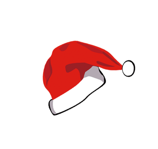 Cartoon Santa Hat Png Photos (gray, maroon, white, red, silver)