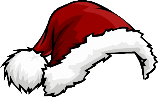 Cartoon Santa Hat Png Pic (black, maroon, white, lavender)