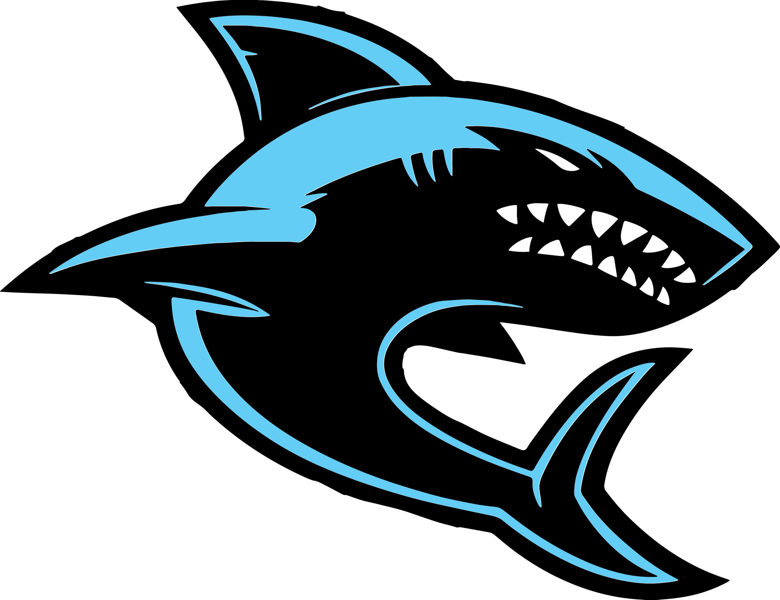 Cartoon Shark Png Image (black, silver, mint)