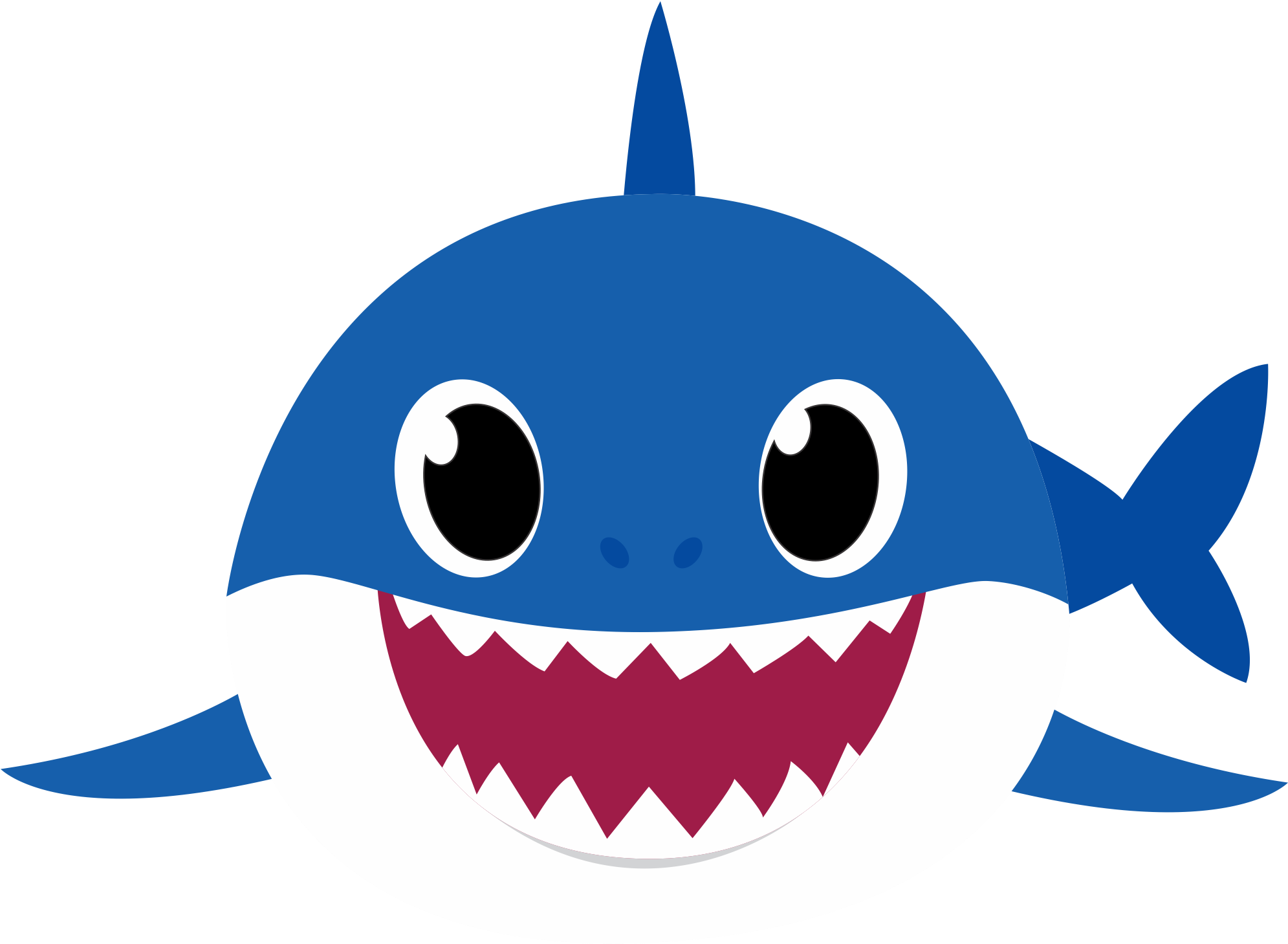 Cartoon Shark Png Isolated Hd (black, white, teal, purple)