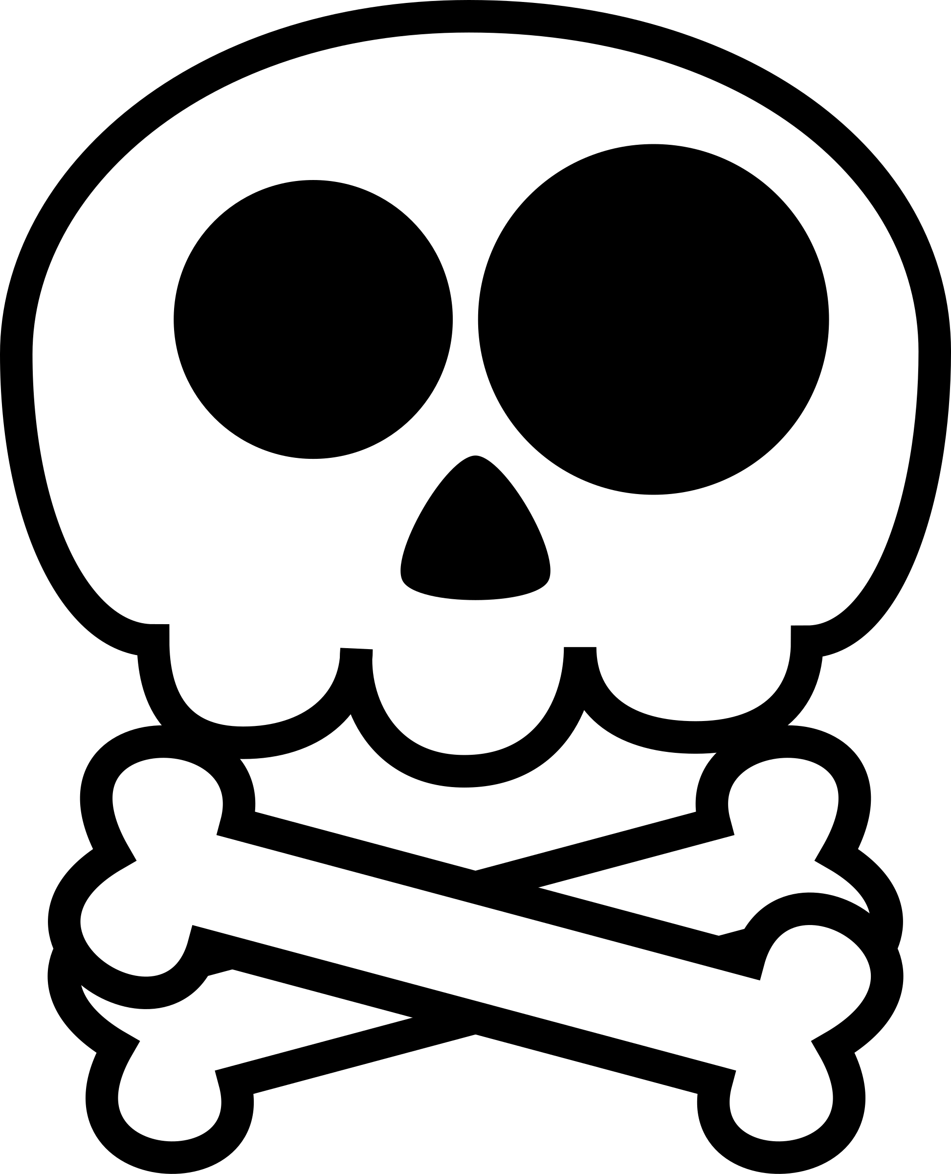 Cartoon Skull Png Isolated Photo (black, white)