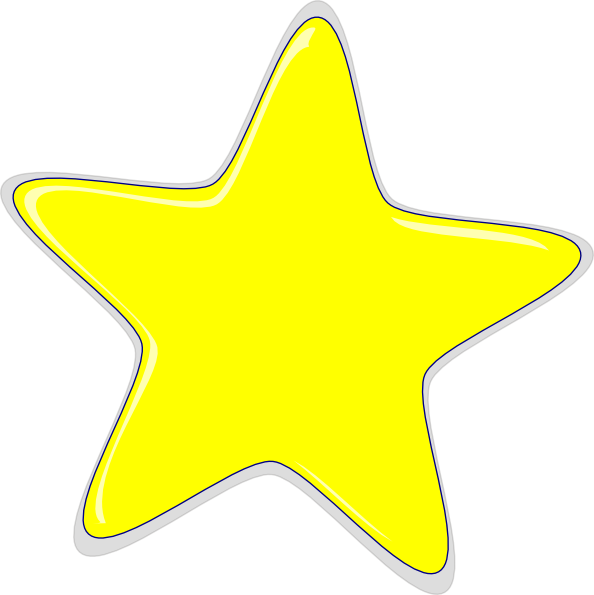 Cartoon Star Png Free Download (white, beige, yellow)