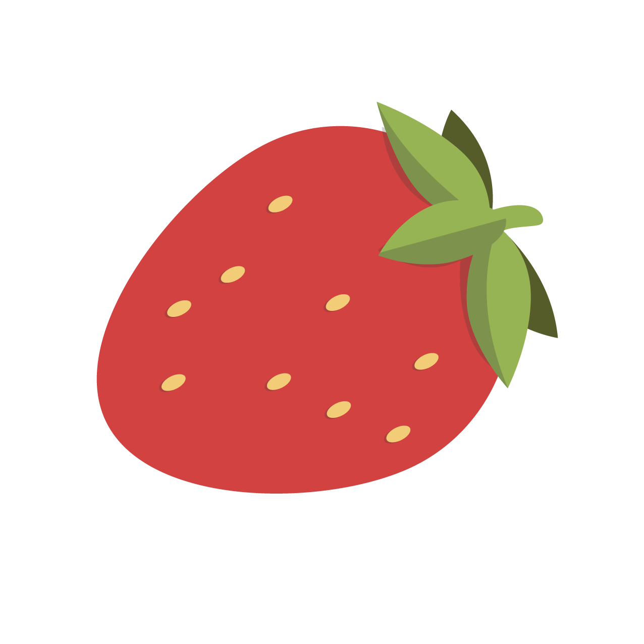 Cartoon Strawberry Png Free Download (black, gray, chocolate)