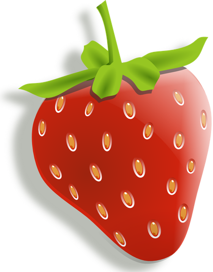 Cartoon Strawberry Png Photo (black, maroon, silver)