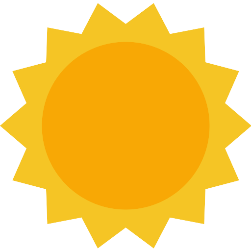 Cartoon Sun Png Photos (gold, black, orange)