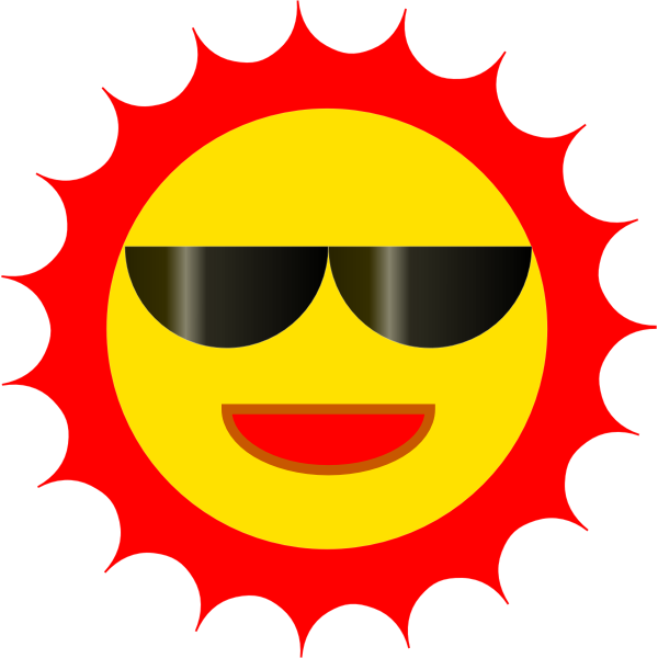 Cartoon Sun Png Photos (gold, black, orange, red)