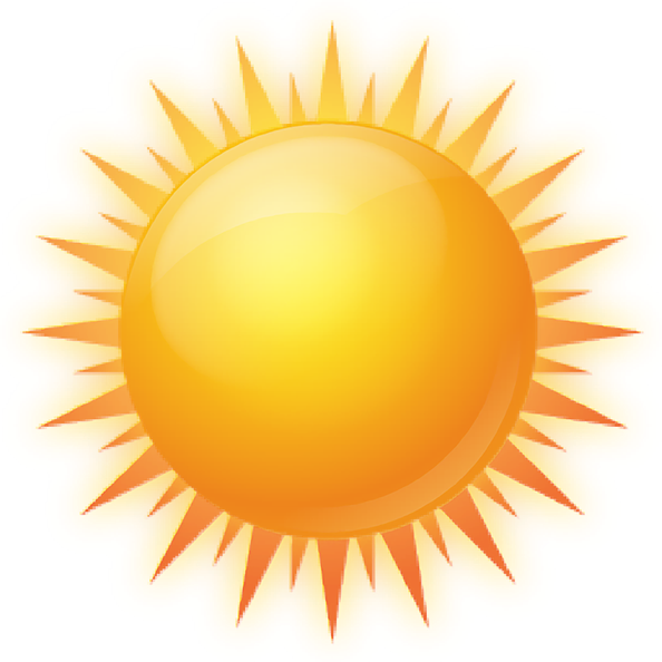 Cartoon Sun Png Pic (yellow, black, gold)