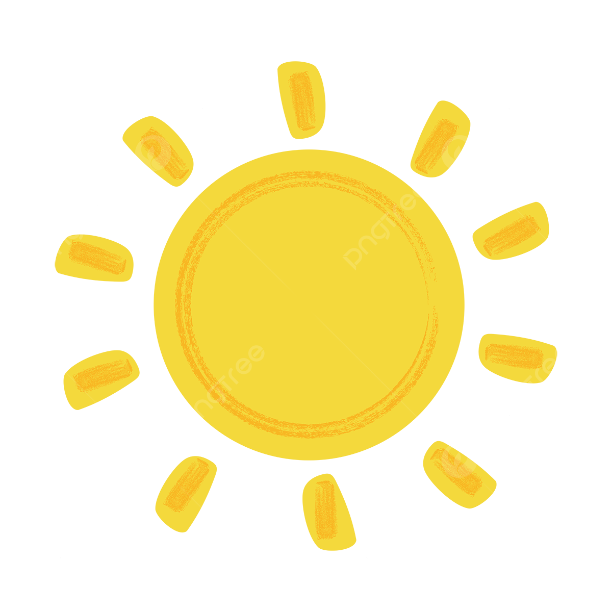 Cartoon Sun Png Pic (gold, black)