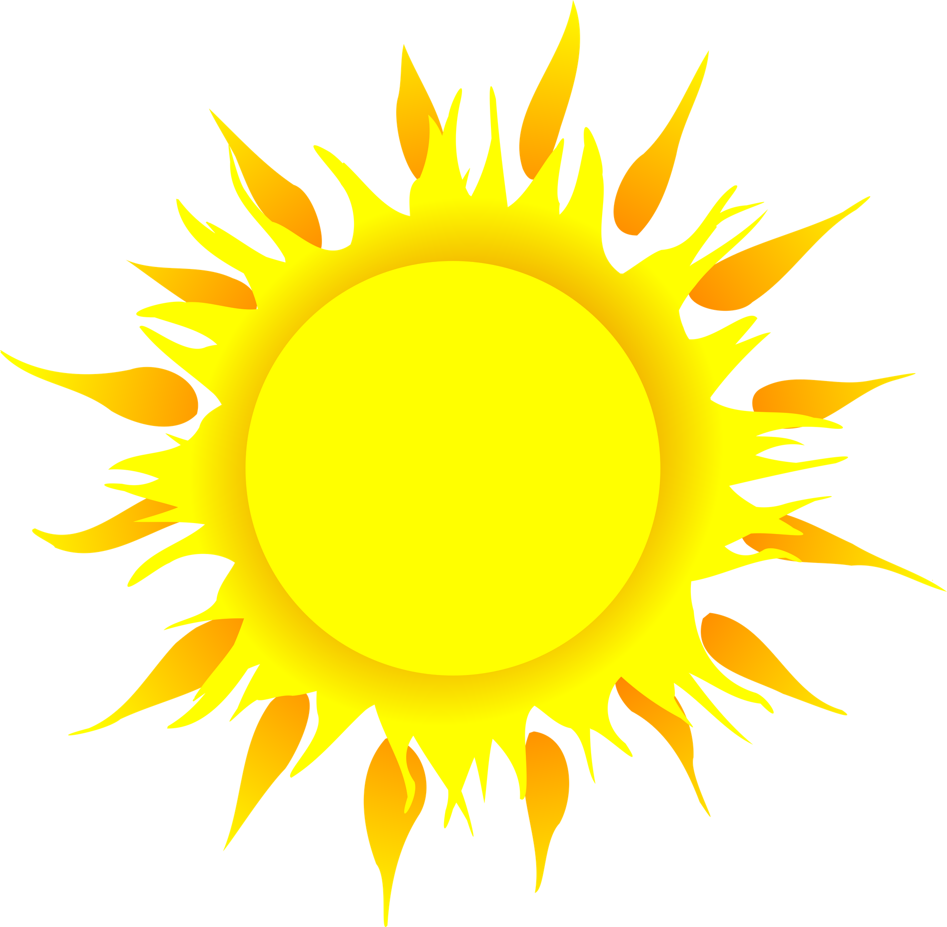 Cartoon Sun Png Picture (yellow, black, gold)