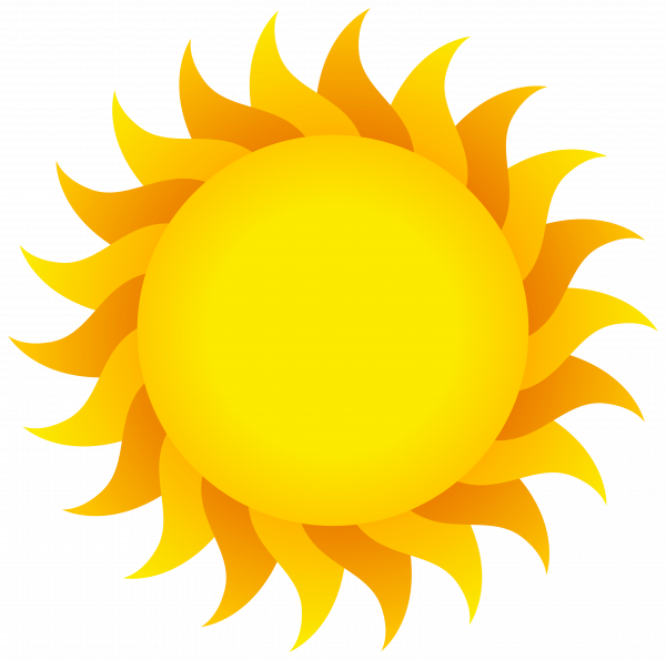 Cartoon Sun Png Transparent (black, gold)