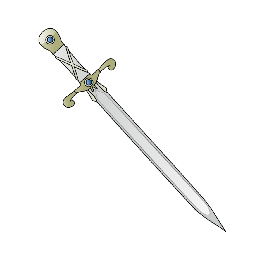 Cartoon Sword Png Photos (black, silver, lavender)