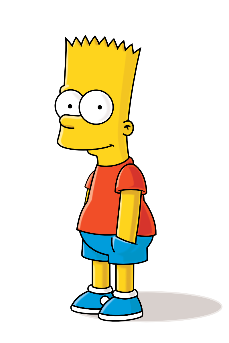 Cartoon The Simpsons Transparent Background (chocolate, silver, gold, black, white)