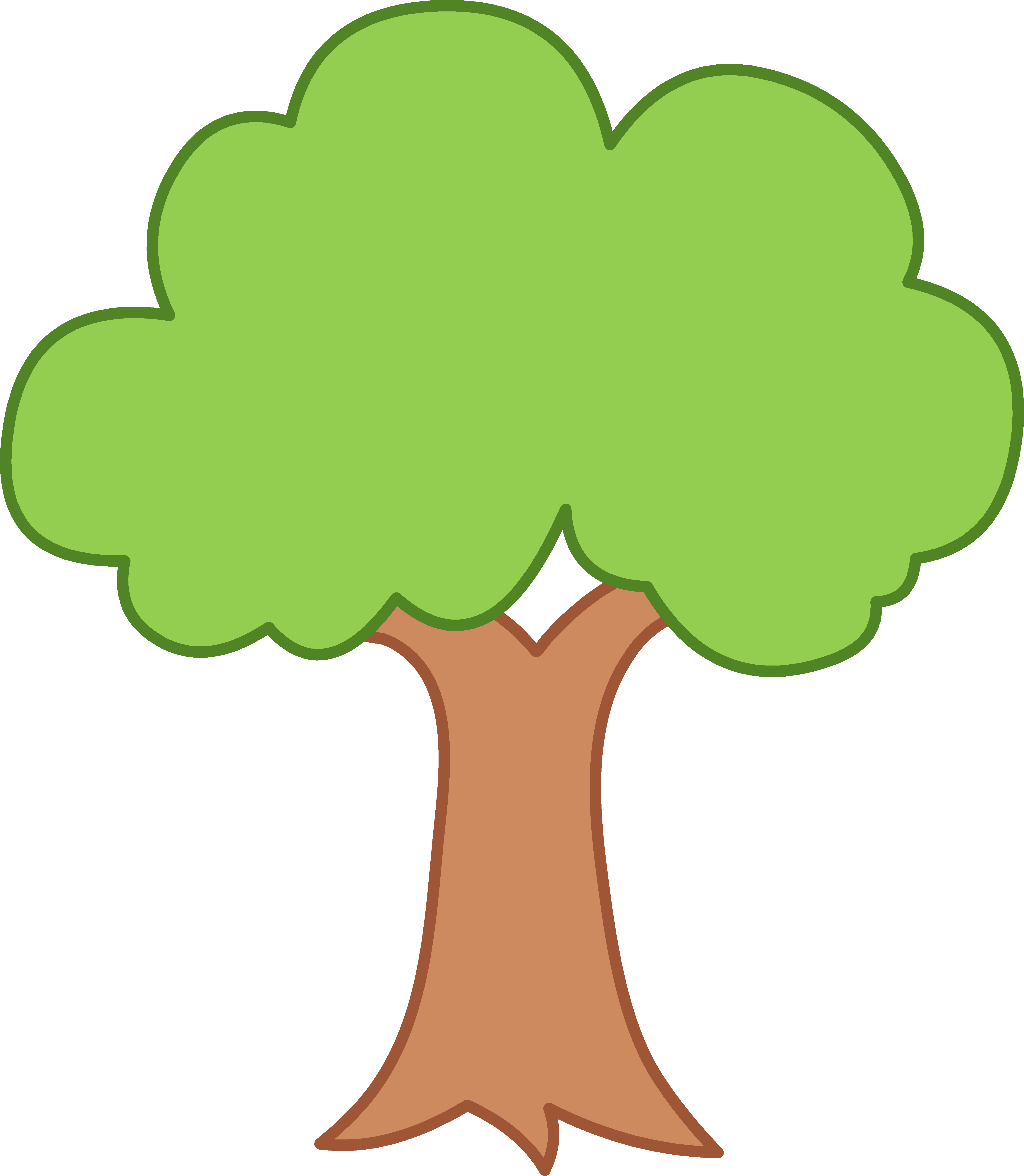 Cartoon Tree Png Isolated Image (white, gray, salmon)