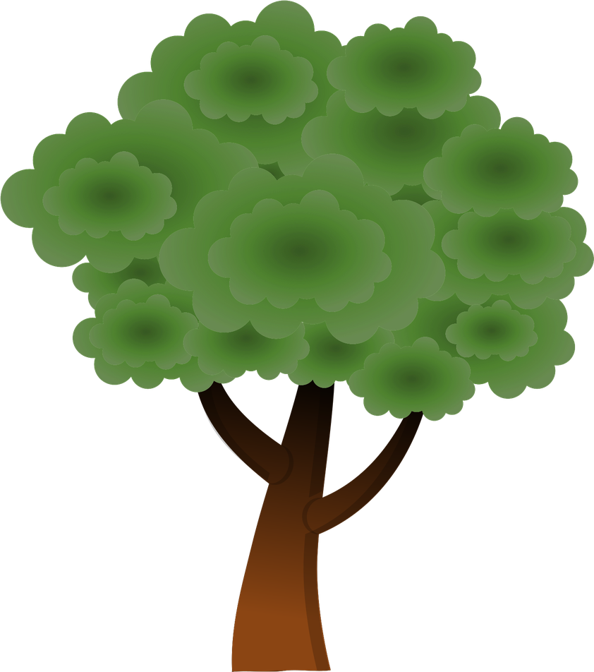 Cartoon Tree Png Transparent (black, gray, olive)