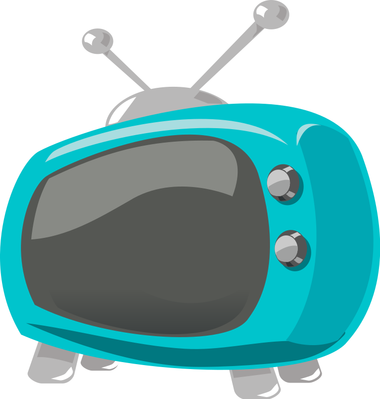 Cartoon Tv Png Picture (silver, teal, black, greenish blue, gray)