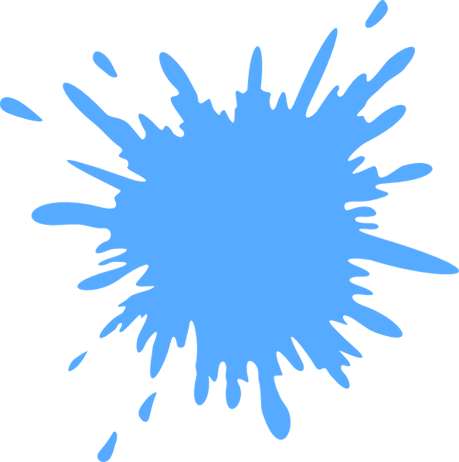 Cartoon Water Splash Png File (black, greenish blue)