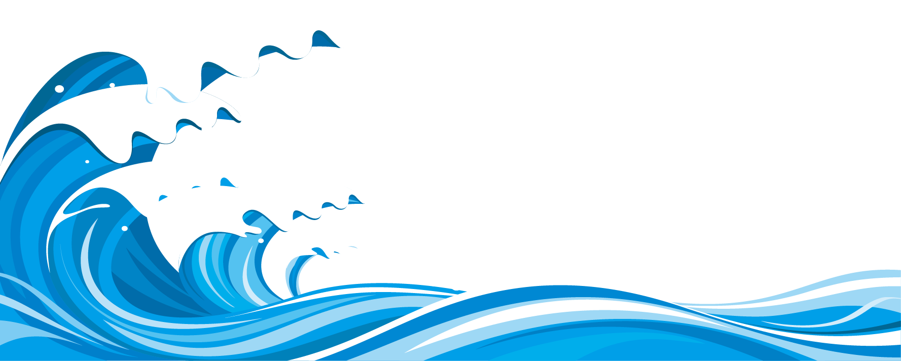 Cartoon Wave Png Photo (white, teal, greenish blue)