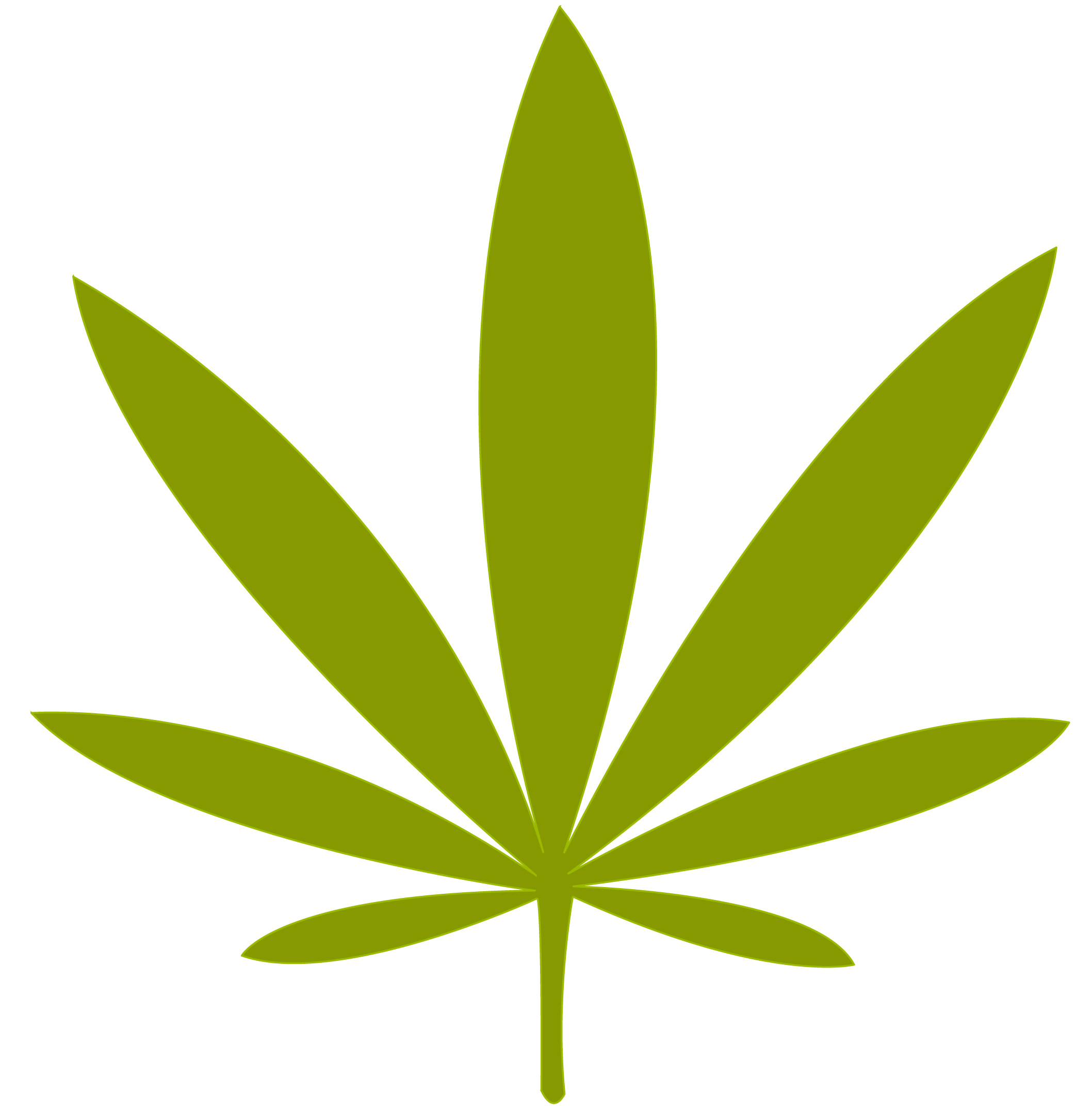 Cartoon Weed Leaf Png Image (white, olive, black, lavender)