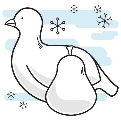 Partridge Pear Icon Free Nobackground Png Icon Download (silver, lavender, black, white)